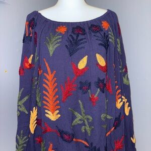 Laurie Felt Navy Garment with Pink Label